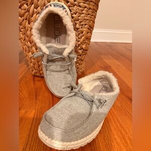 Hey Dude Gray Slip-On Shoes